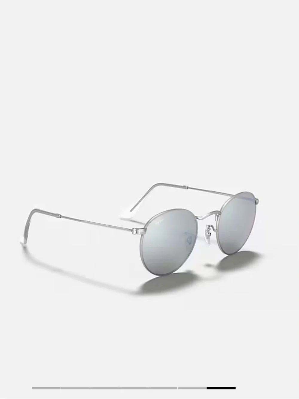 Ray-Ban RB3347 Silver Round Flash Lens Sunglasses - Picture 2 of 9